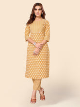 Printed Cotton Kurta Set